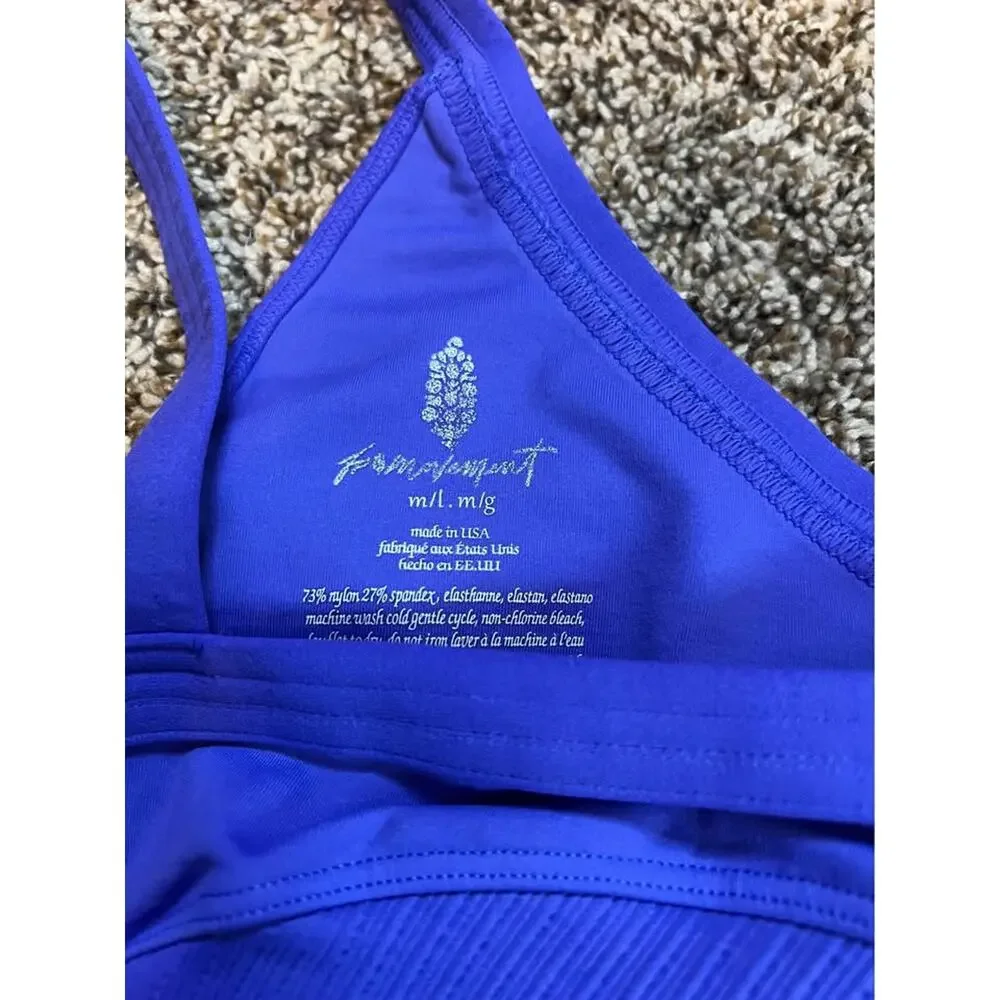 Free People Deep Blue Strappy Bralette